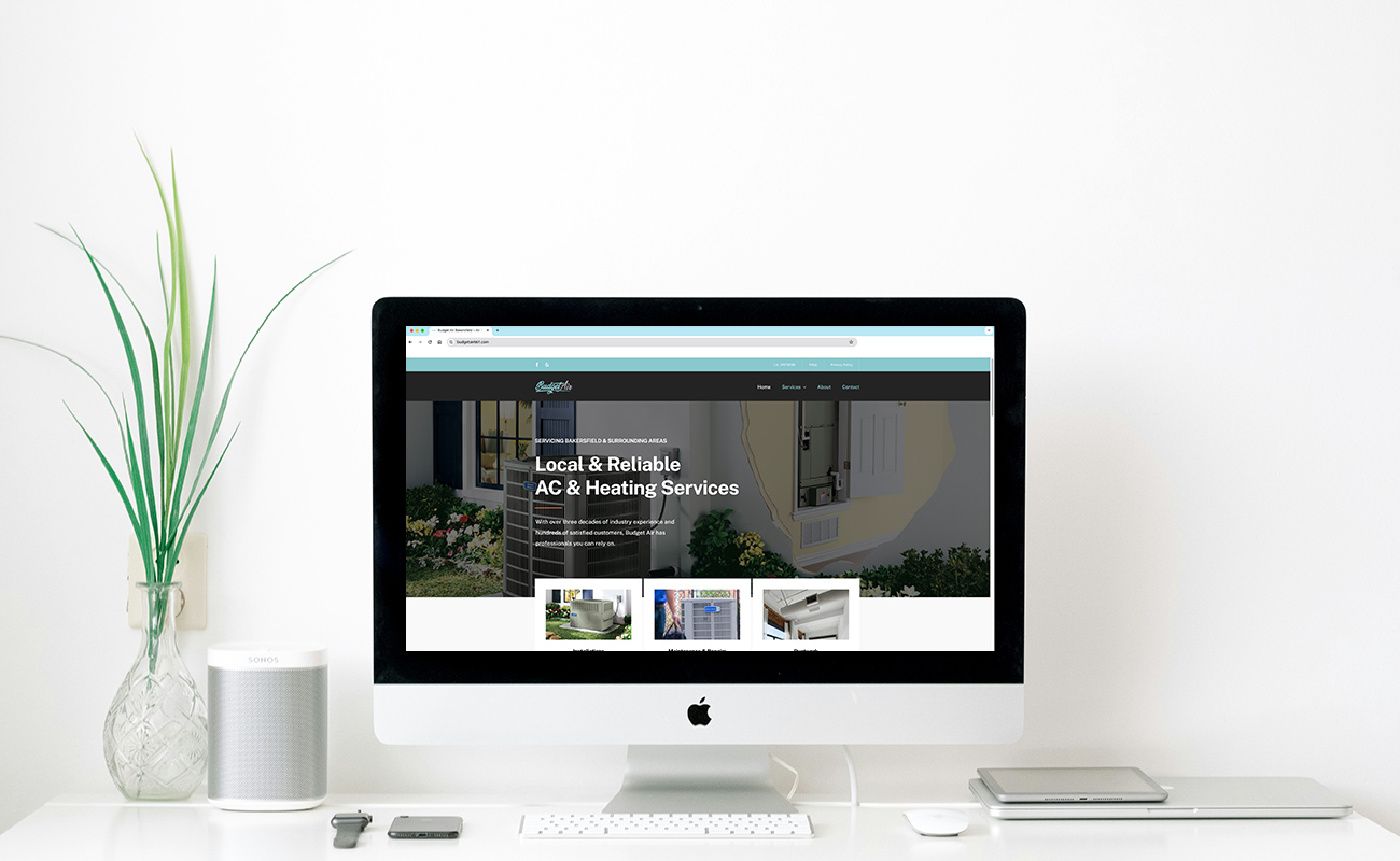 Budget Air website design by Nichole Medina